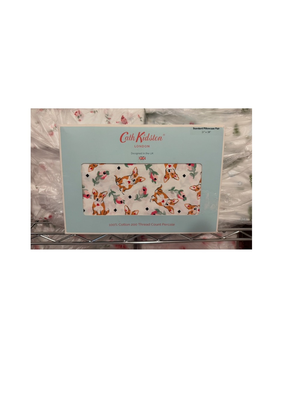 Precious Cath Kidston Corgi Pillowcases ~ NIB
